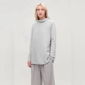 COS Light Gray Women's Turtleneck Sweater